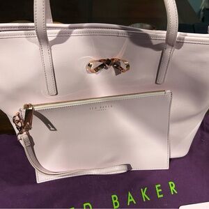 Authentic Ted Baker Light Pink Leather Tote